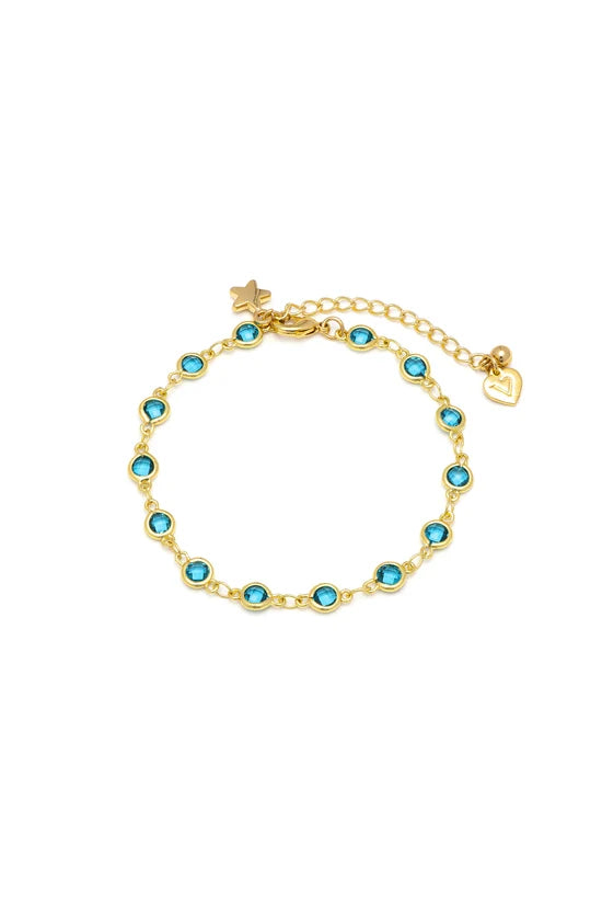Bracciale tennis donna con zirconi placcato oro