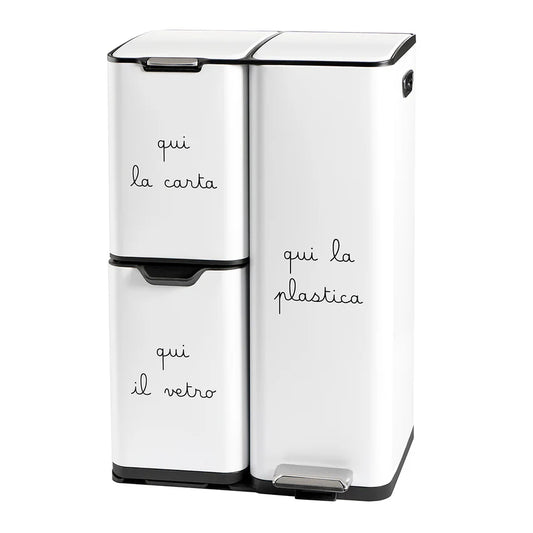 Pattumiera Carta Plastica Vetro