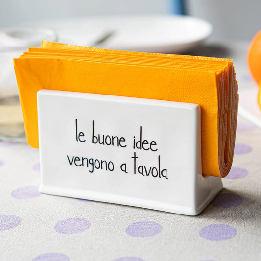 Portatovaglioli Le buone idee vengono a tavola