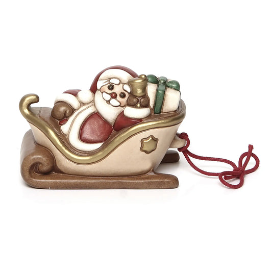 Slitta con Babbo Natale da appendere