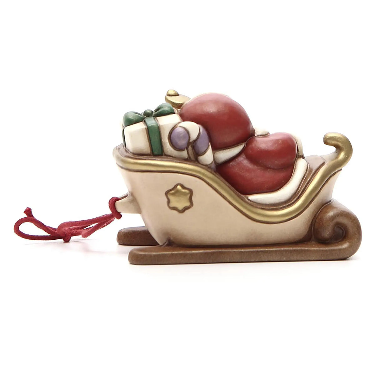 Slitta con Babbo Natale da appendere