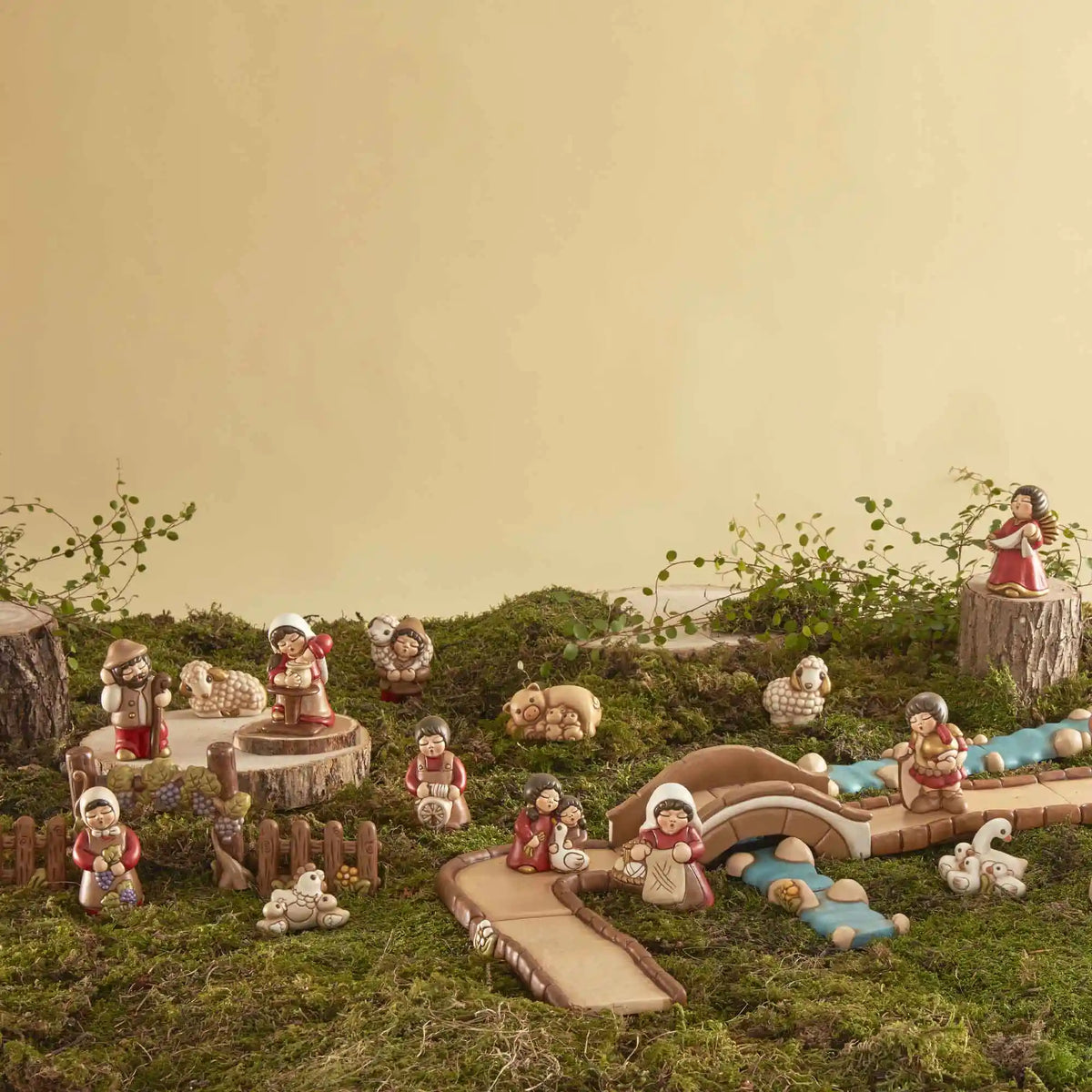 Set 2 pezzi di steccato Presepe Classico
