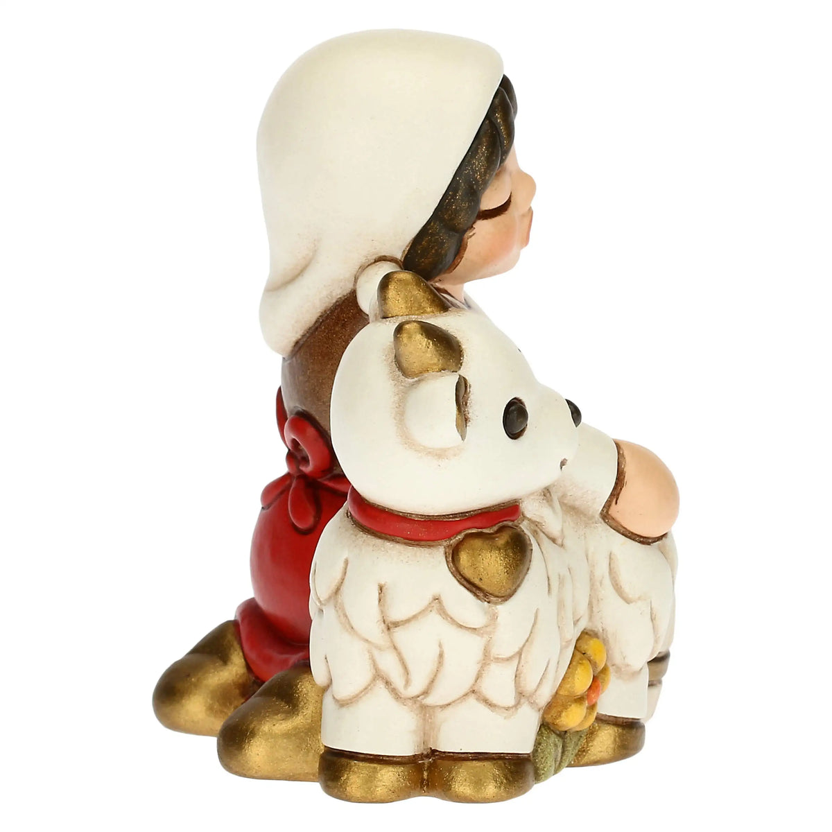 Mungitrice di capre Presepe Classico Rosso