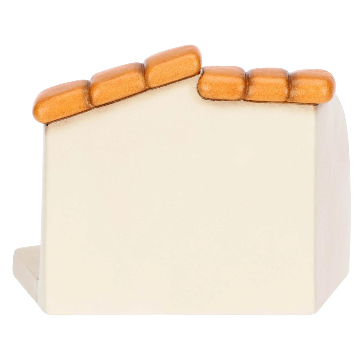 Bottega della sarta con cesti di stoffe in ceramica Presepe Classico
