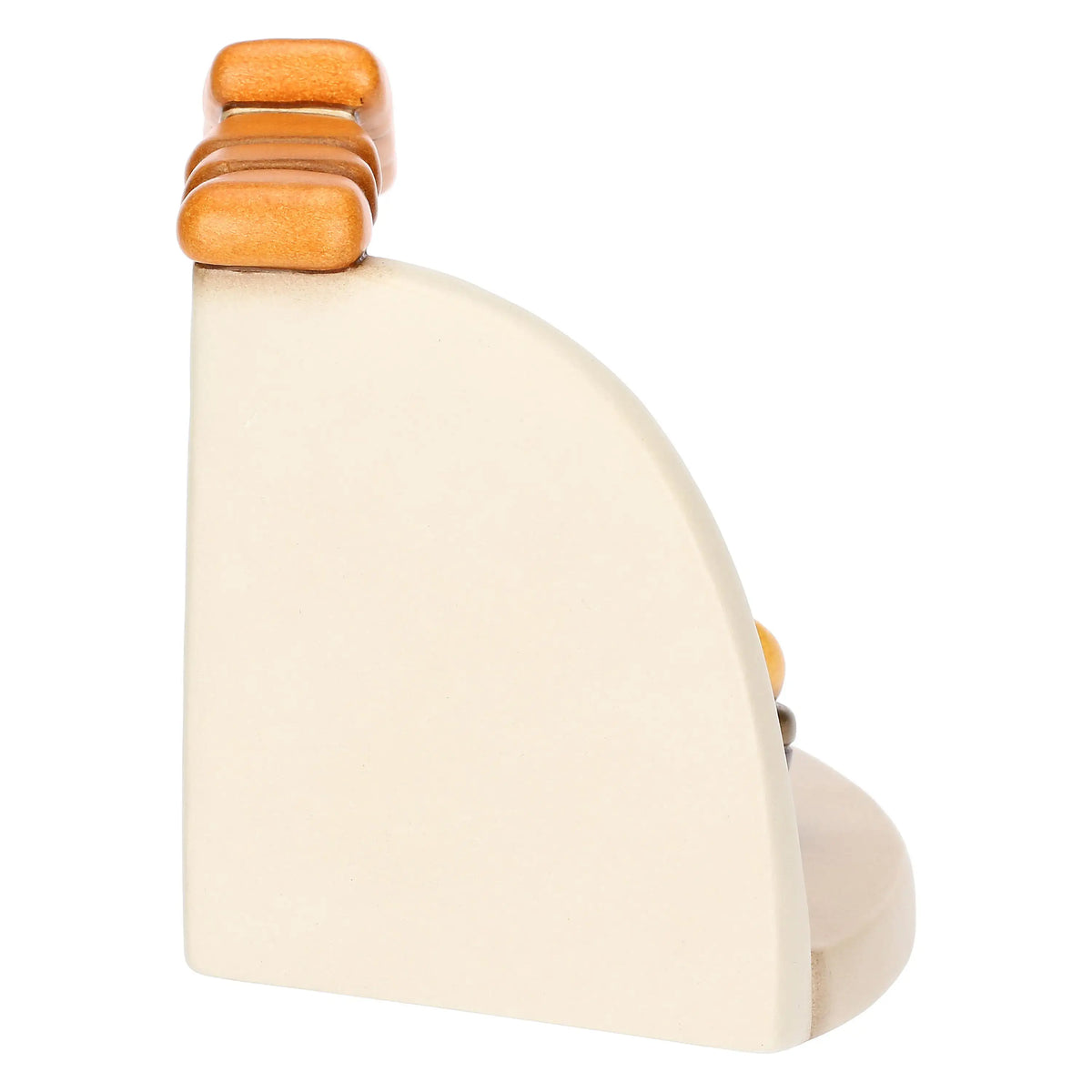 Bottega della sarta con cesti di stoffe in ceramica Presepe Classico