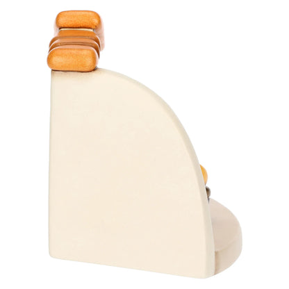 Bottega della sarta con cesti di stoffe in ceramica Presepe Classico