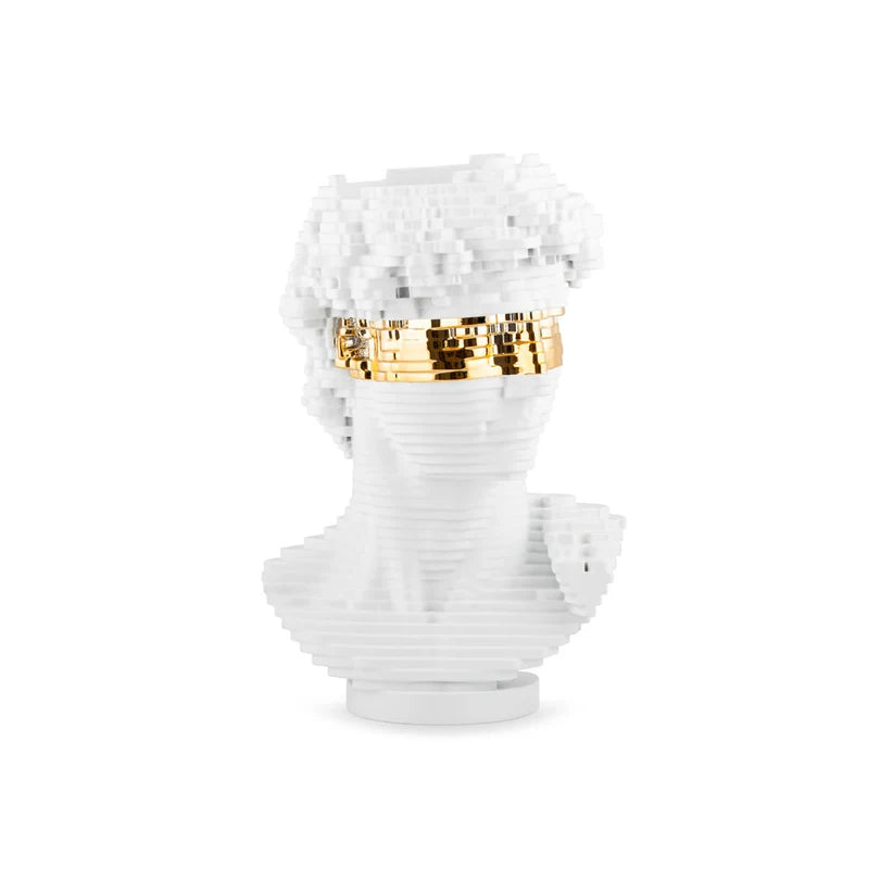VASO DAVID BIANCO ORO