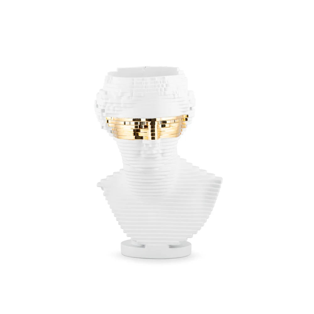 VASO MILO BIANCO/ORO