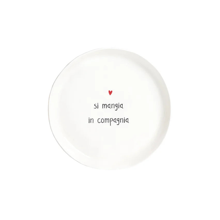 Set 2 Piatti da dessert Si mangia in compagnia
