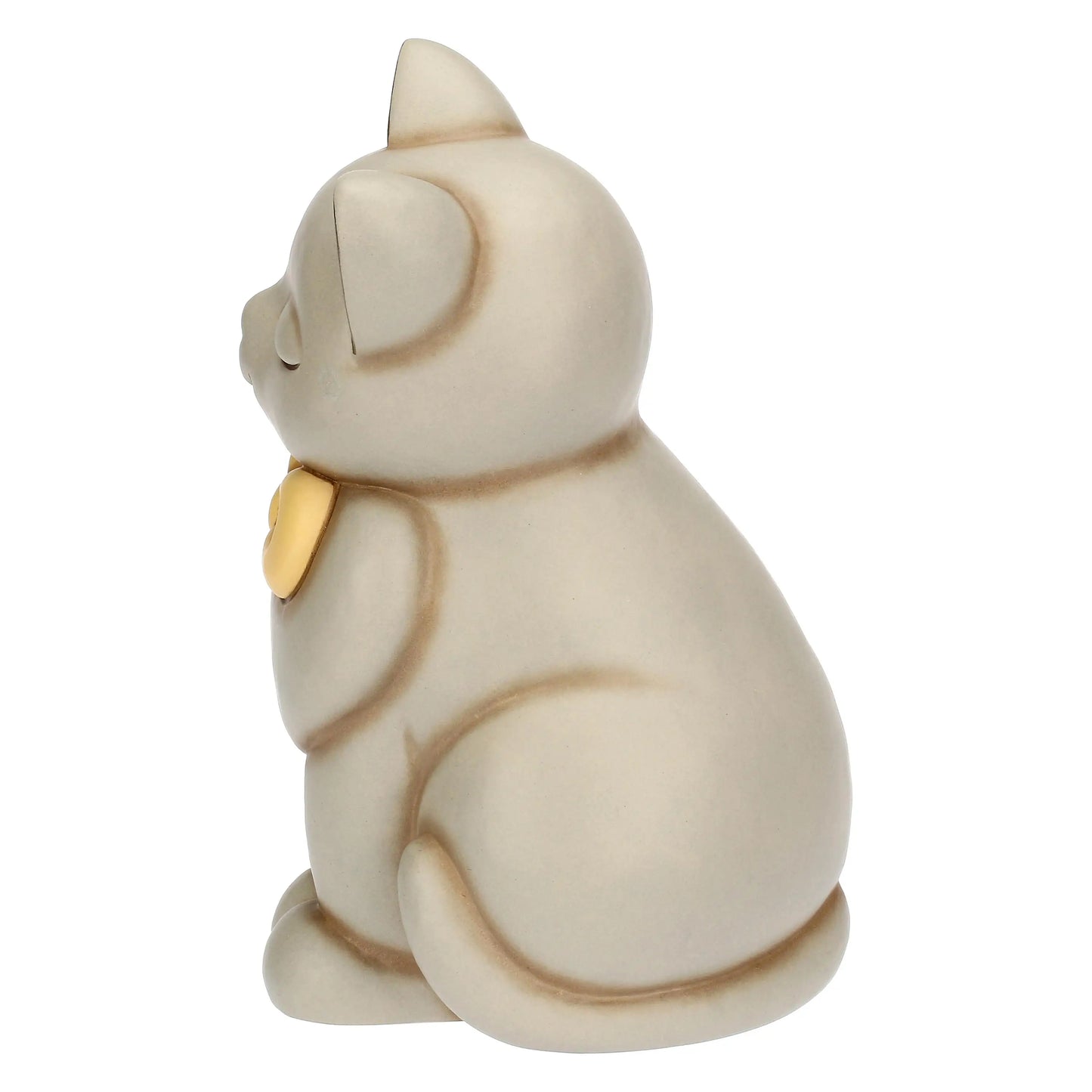 Gatto Momi con fiocco in ceramica, grande