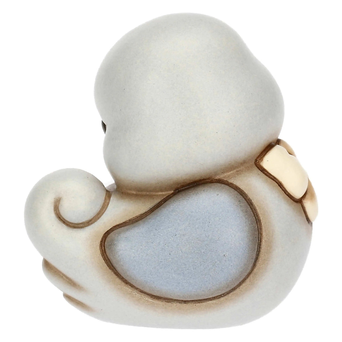 Paperella in ceramica azzurra