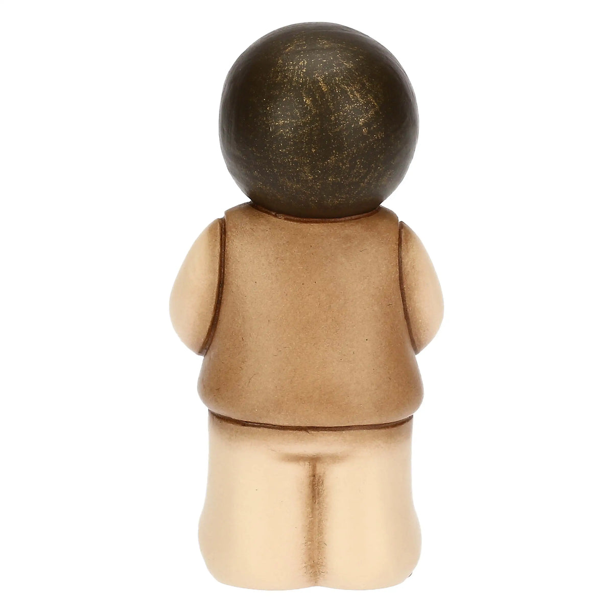 Bimbo in ceramica con giglio