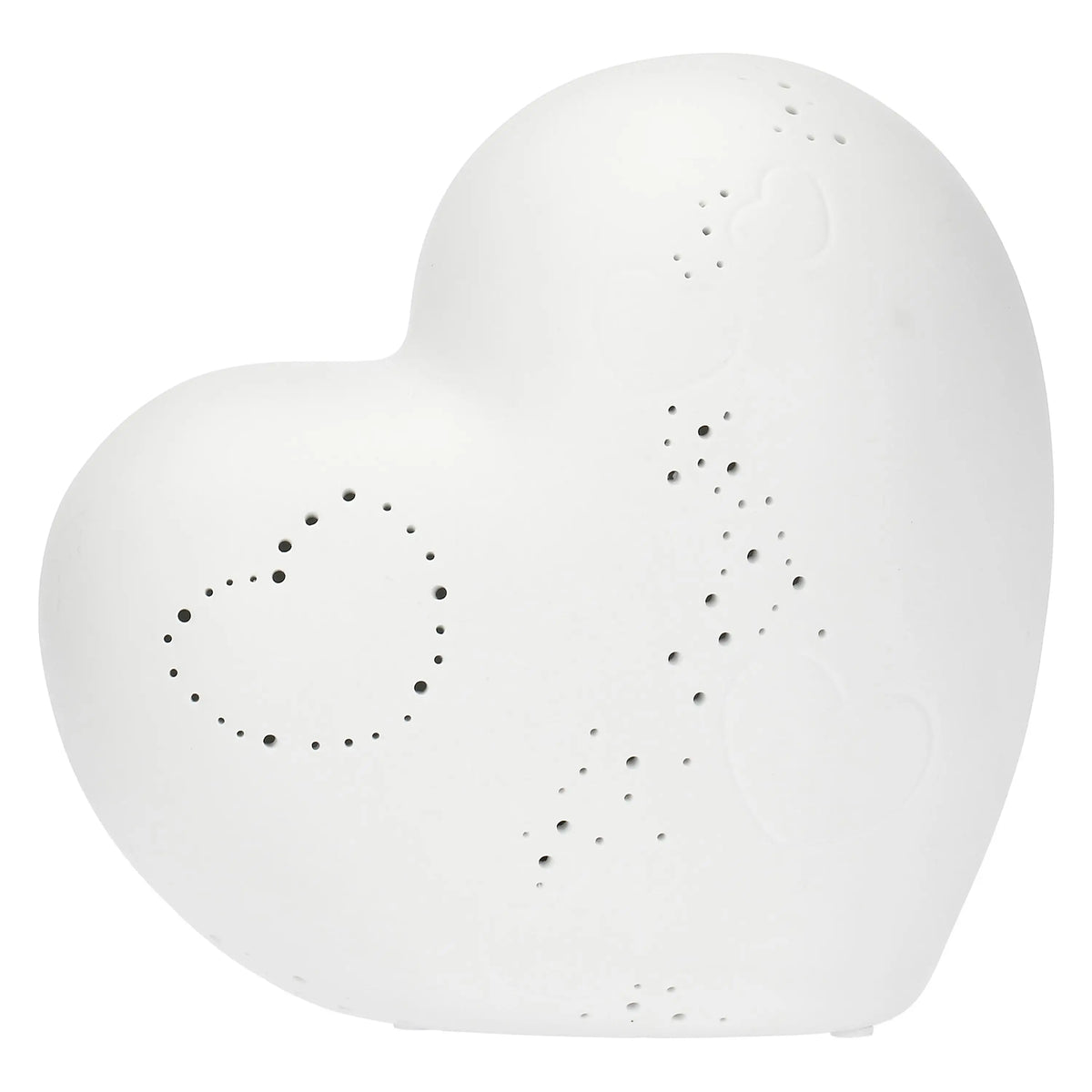 Lampada a forma di cuore in ceramica