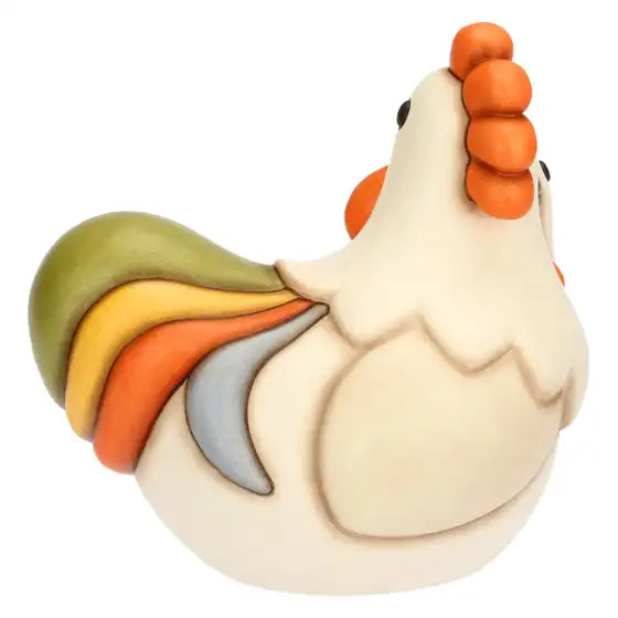 Coppia gallo Jack e gallina Ester in ceramica