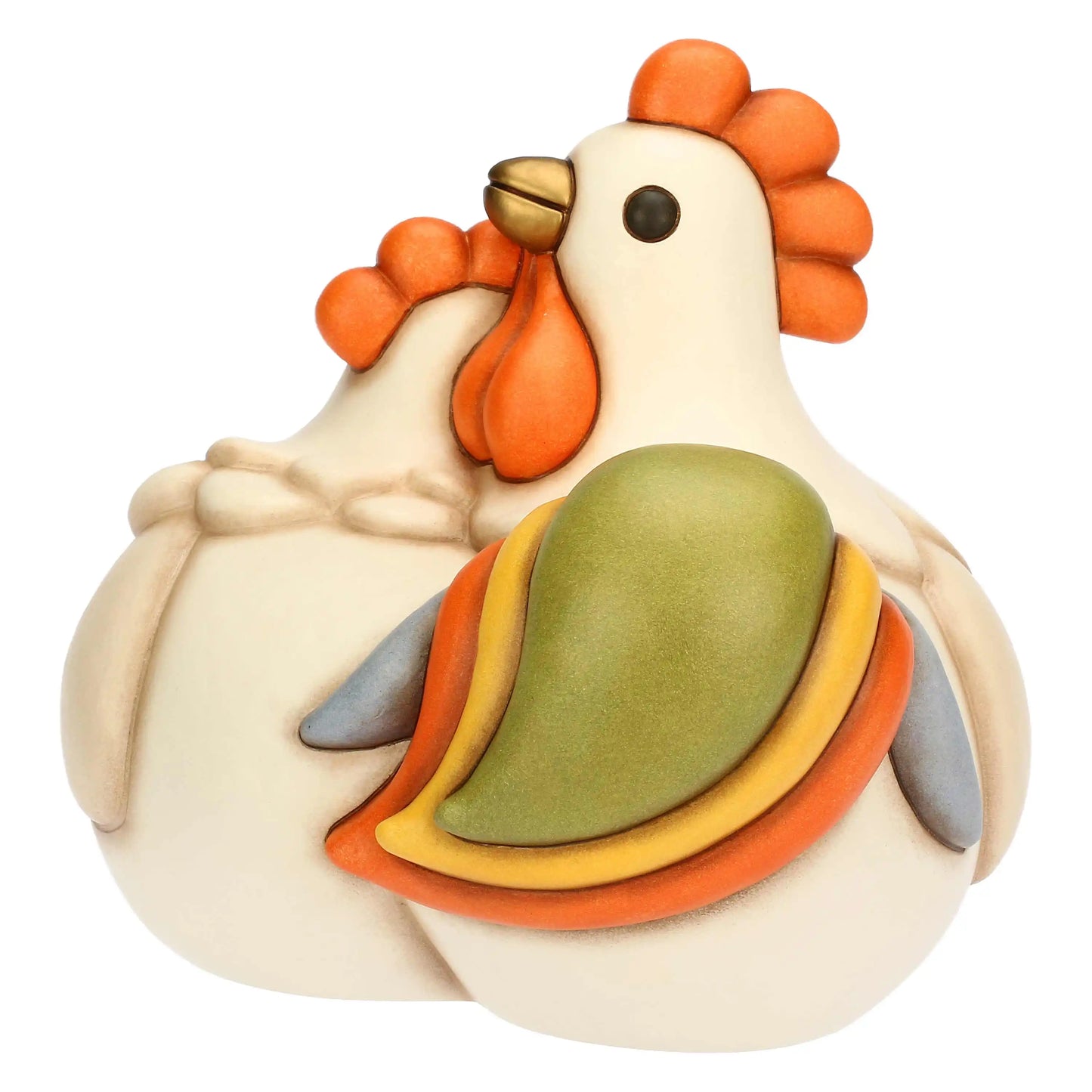 Coppia gallo Jack e gallina Ester in ceramica