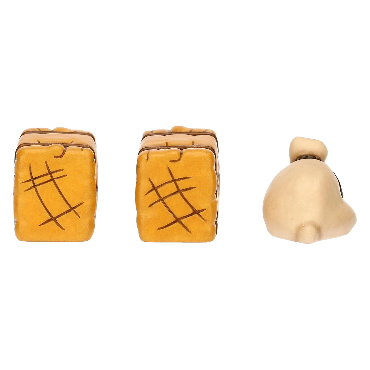 Set sacco e balle di fieno in ceramica Presepe Classico