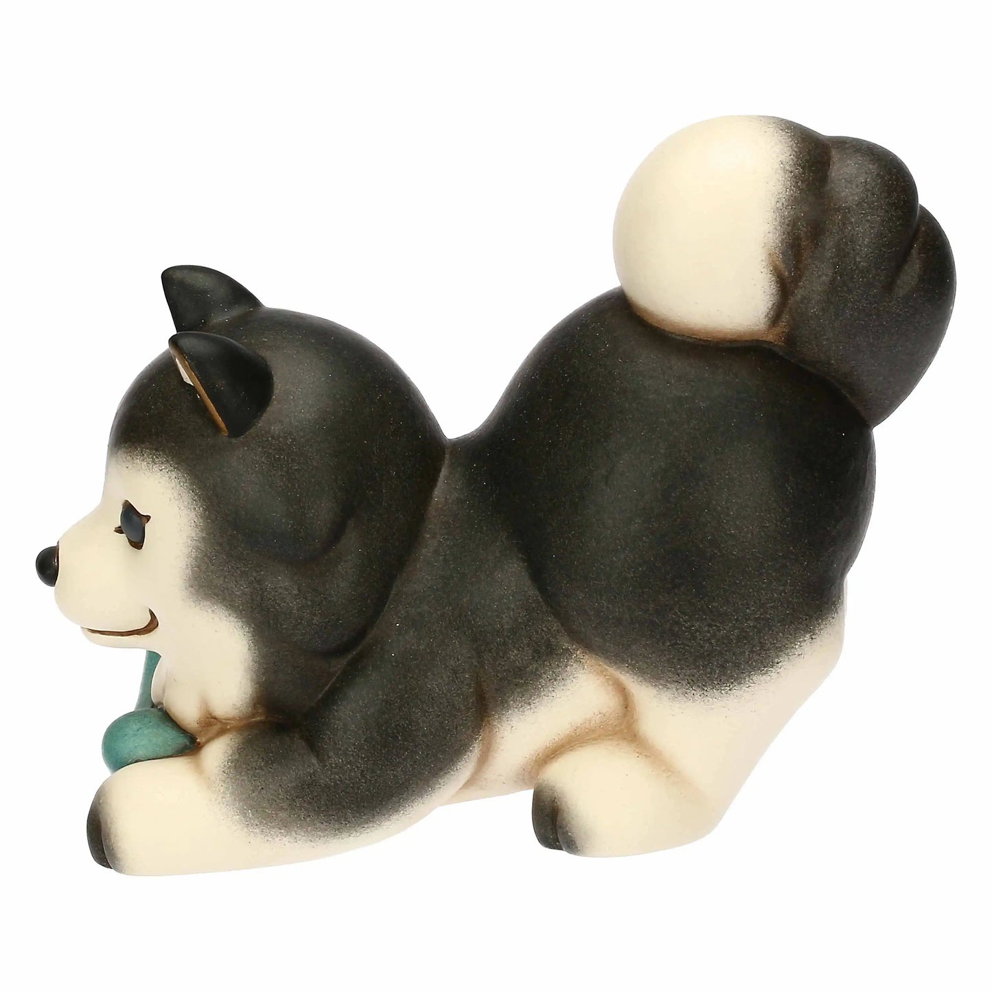 Husky Polo con osso in ceramica, medio