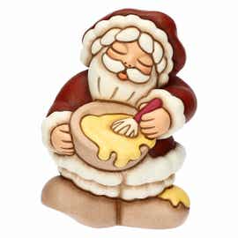 Babbo Natale con ciotola in ceramica, piccolo