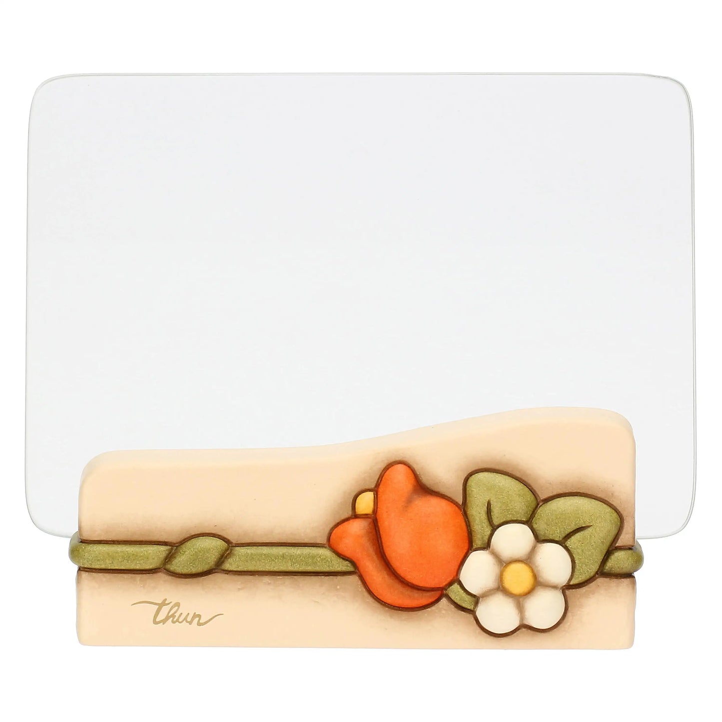 Portafoto in ceramica e vetro Country Bloom