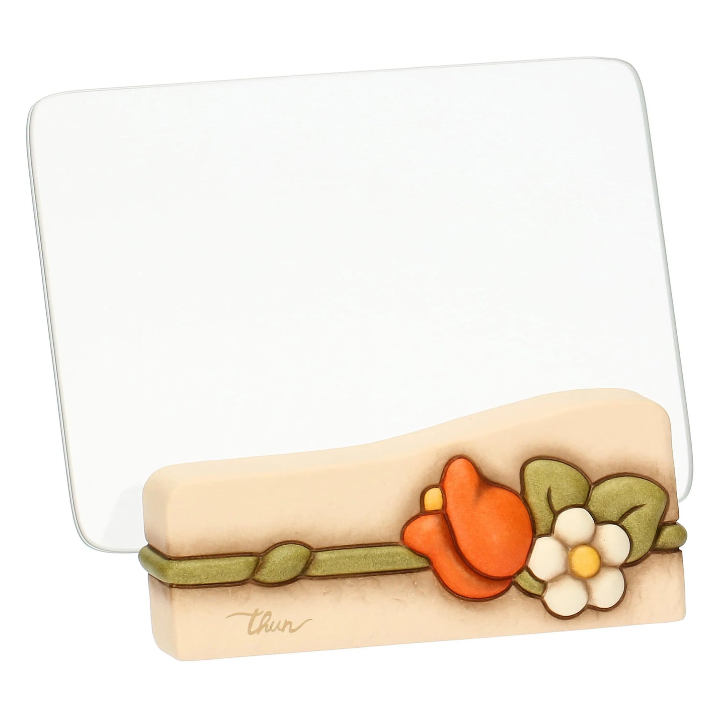 Portafoto in ceramica e vetro Country Bloom