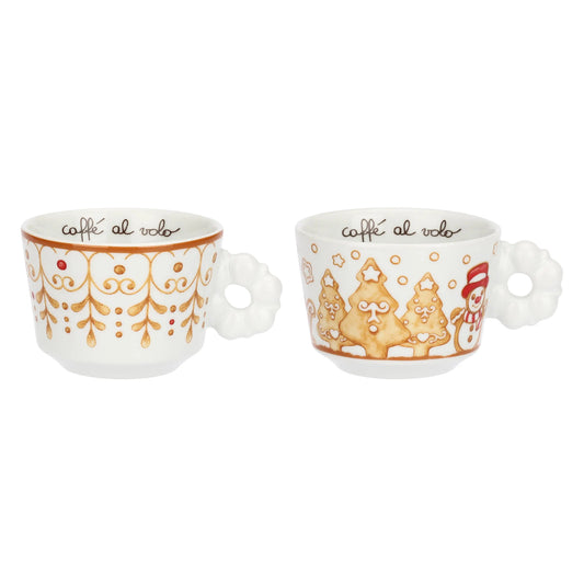 Set 2 tazze medie in porcellana Thunland