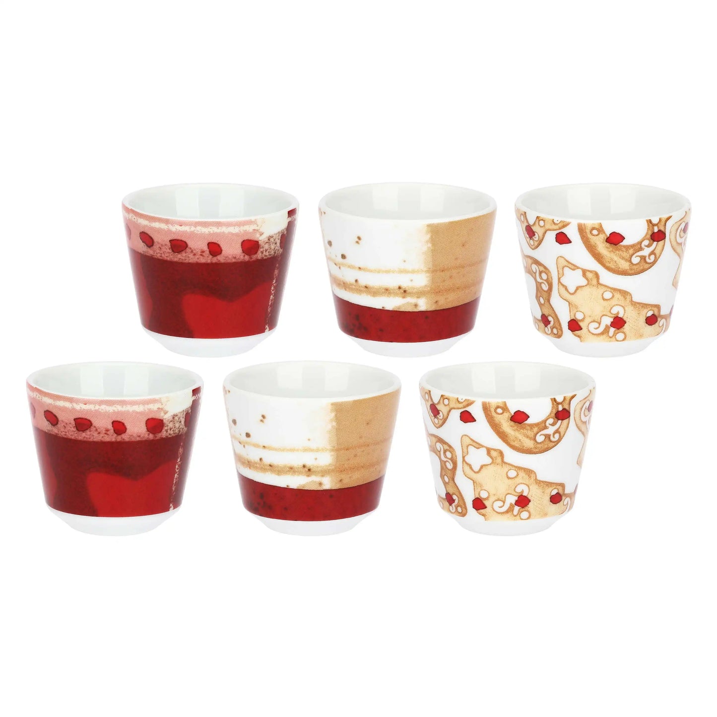 Set 6 caffeini in porcellana Thunland