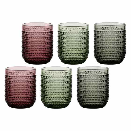 Set 6 bicchieri con pallini