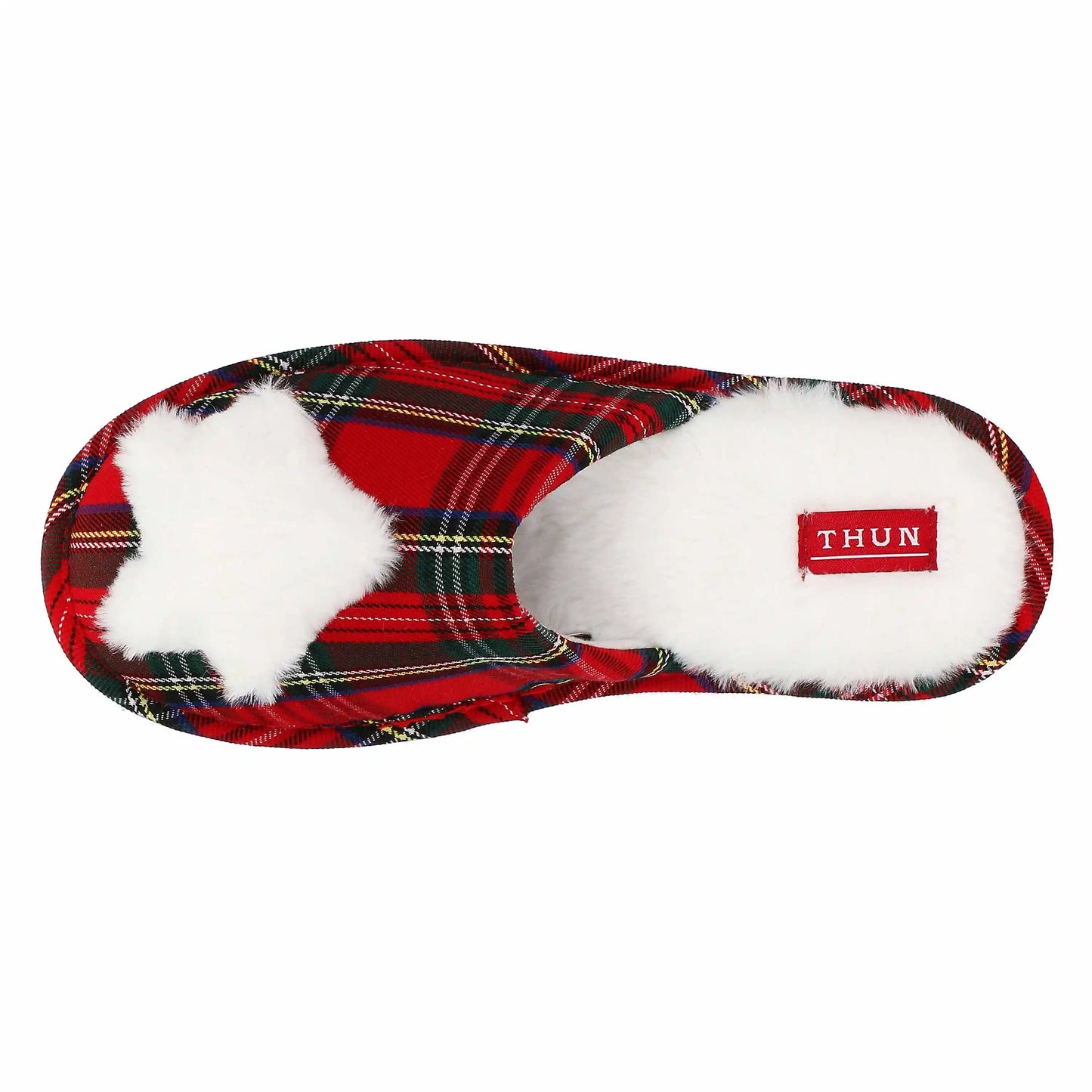 Pantofole in tartan con stella,lei