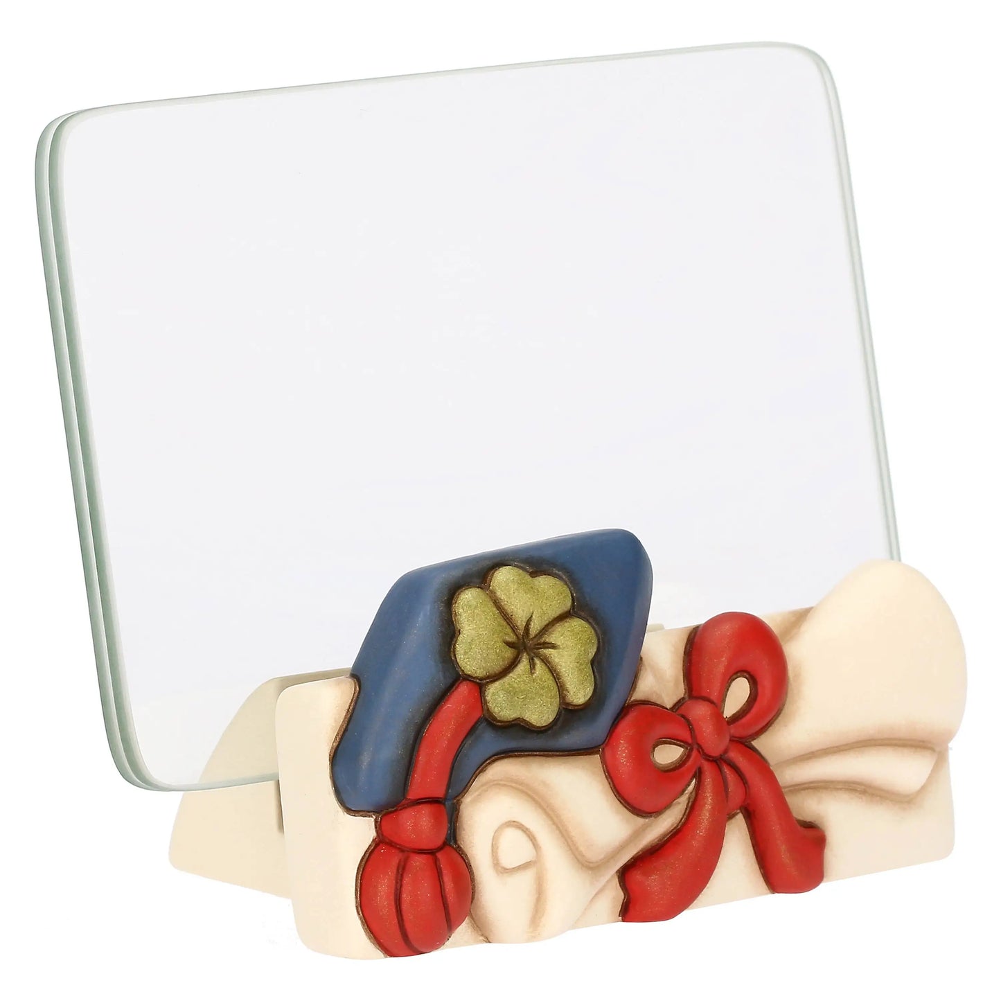 Portafoto laurea in ceramica e vetro