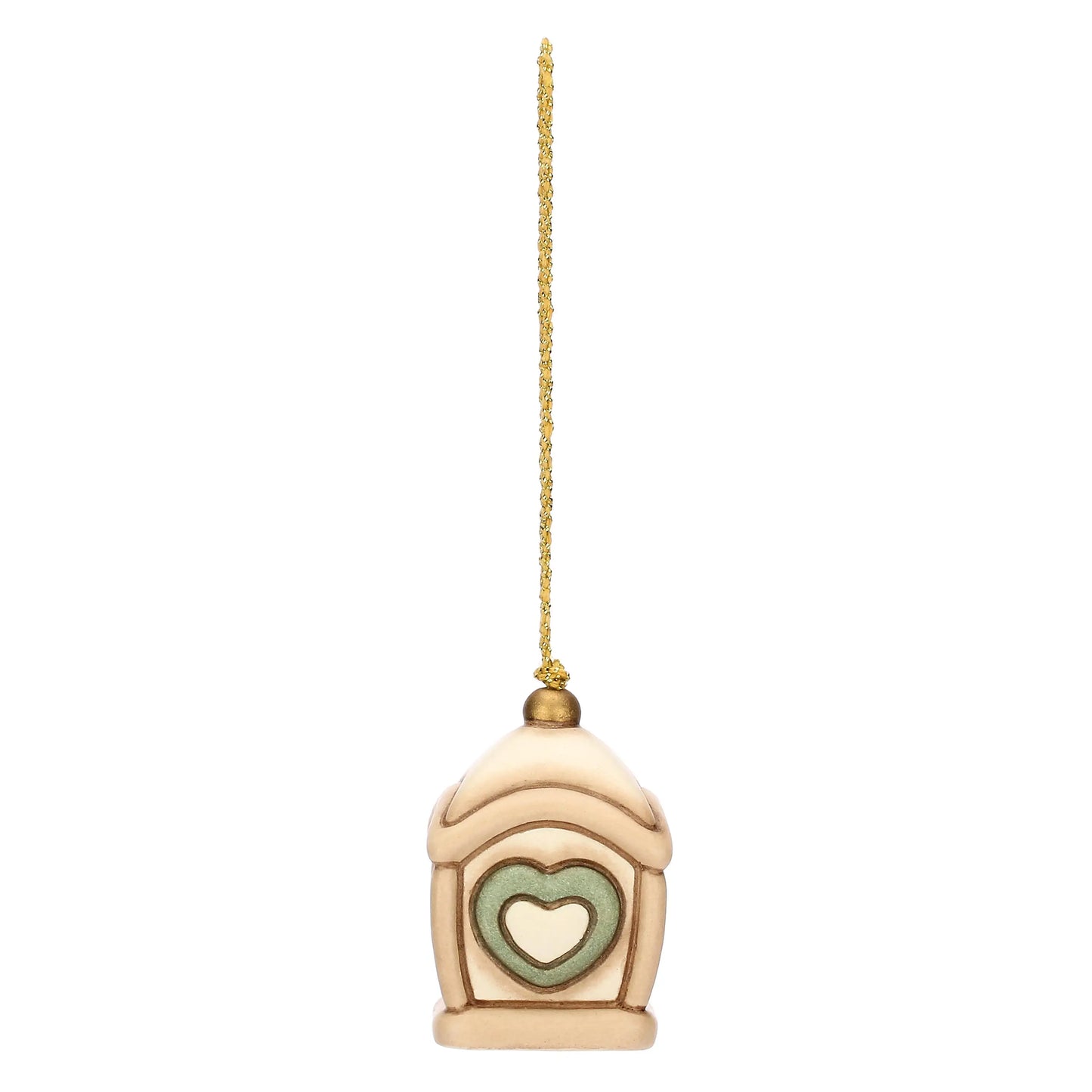 Lanterna con cuore in ceramica