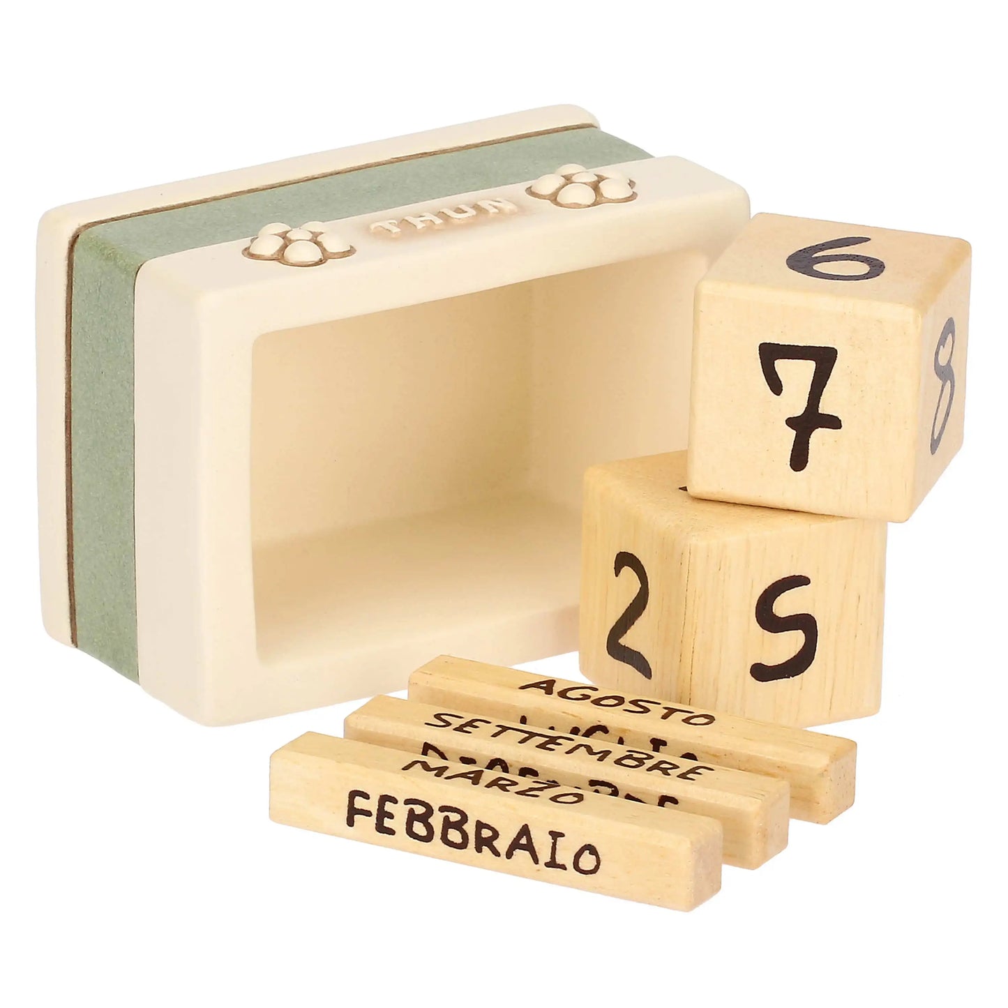 Calendario mini dadi