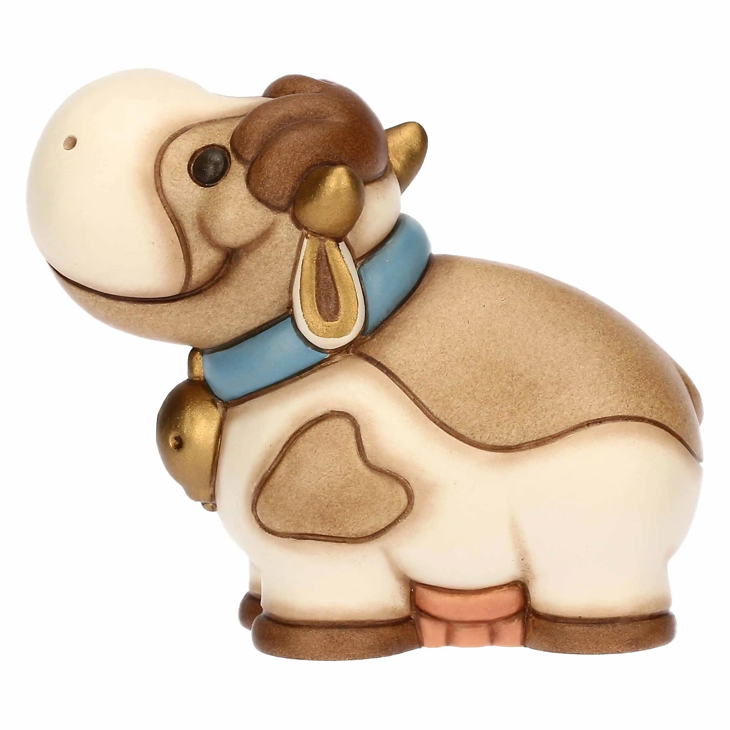 Mucca Gigliola in ceramica, piccola