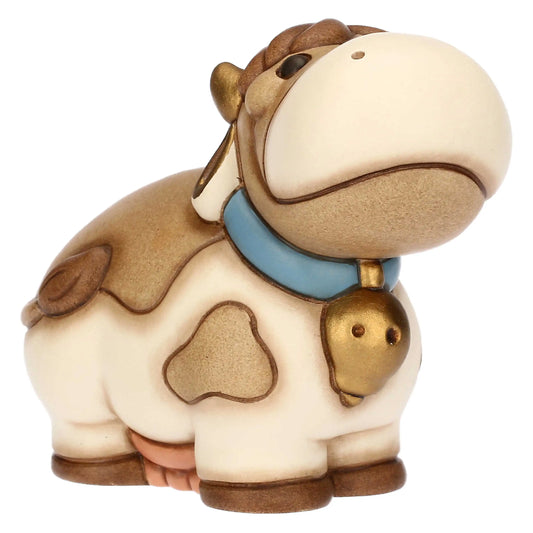 Mucca Gigliola in ceramica, piccola