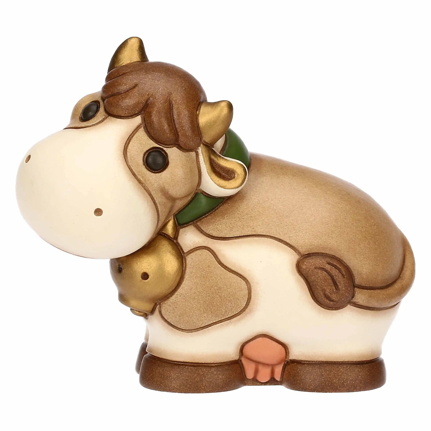 Mucca Fiorella in ceramica, media