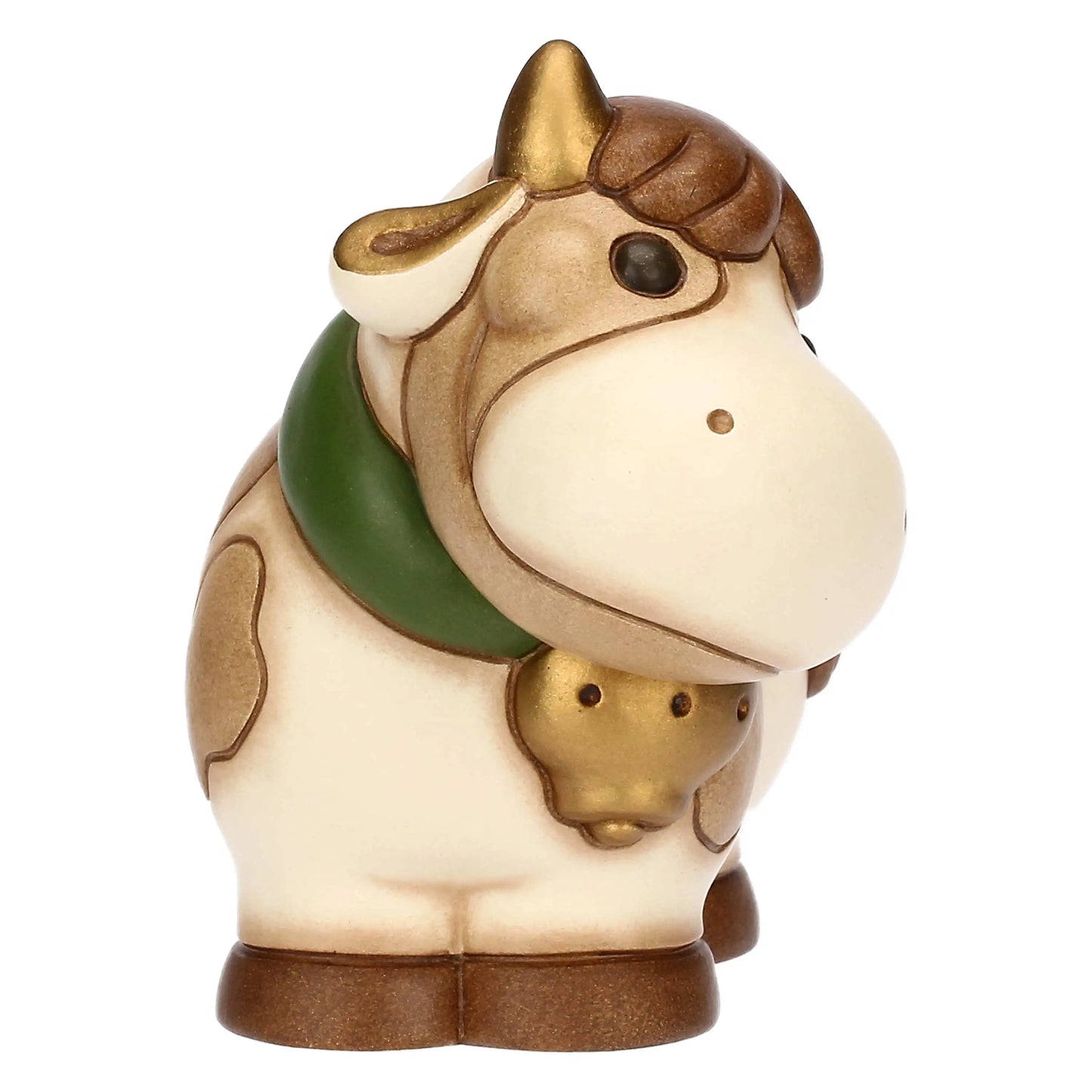 Mucca Fiorella in ceramica, media