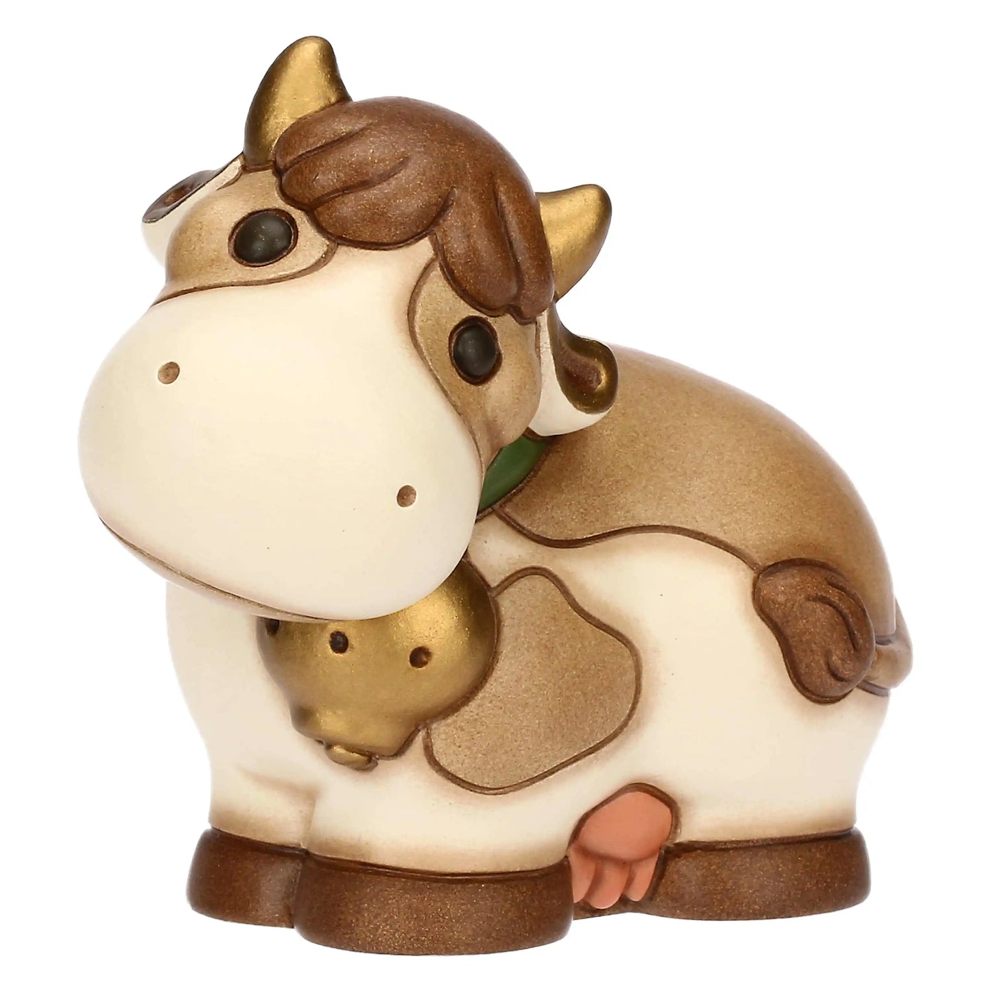 Mucca Fiorella in ceramica, media