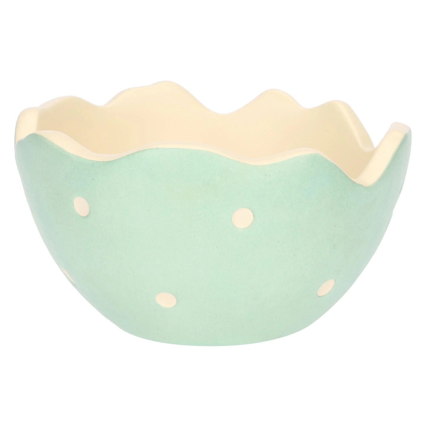 Centrotavola in ceramica a forma di uovo Incanto di Pasqua