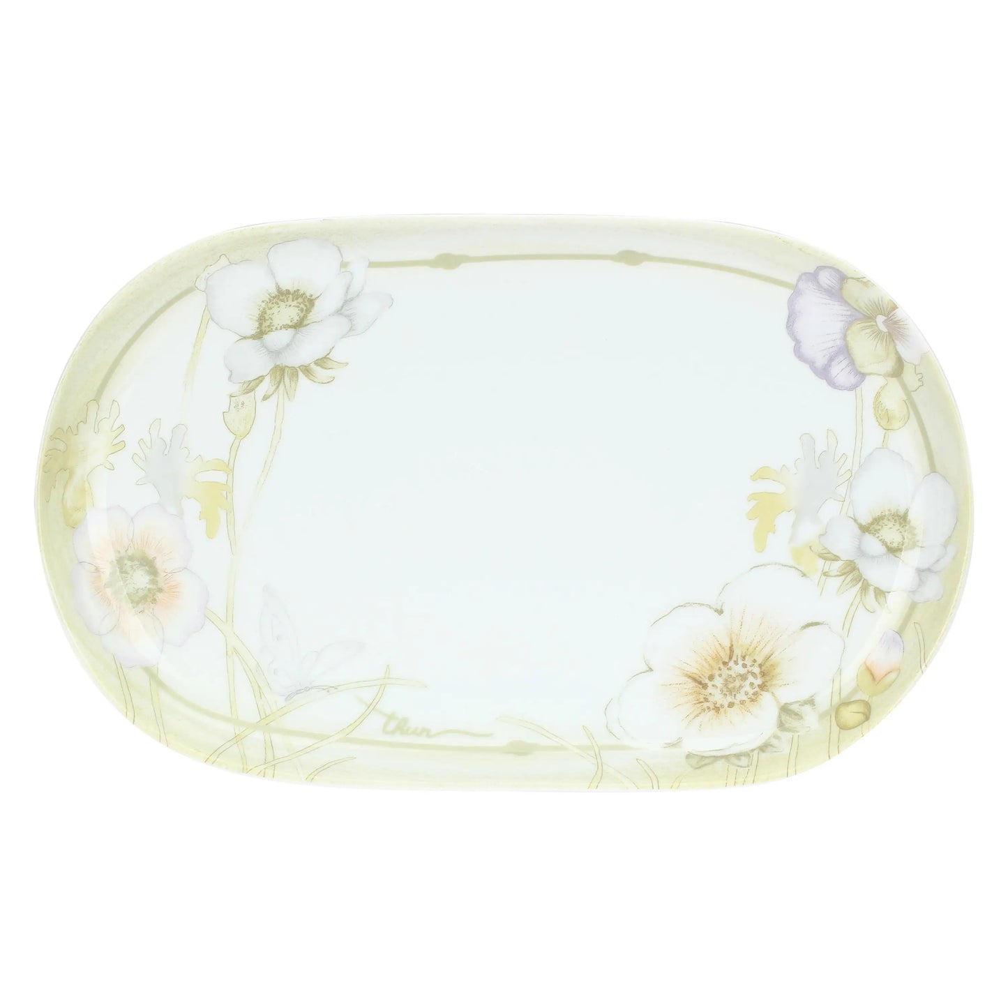 Piatto da portata in porcellana Bloom