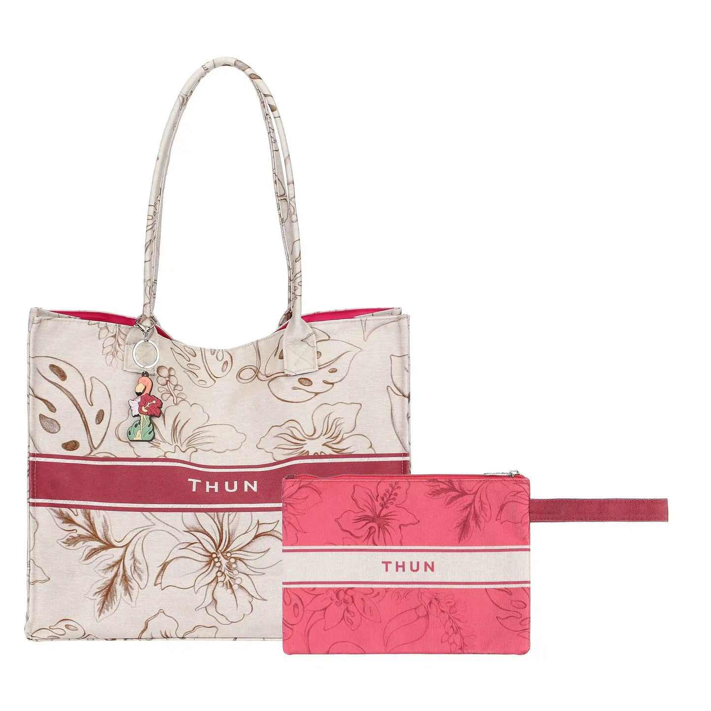 Borsa mare con pochette e charm Eleganza Esotica
