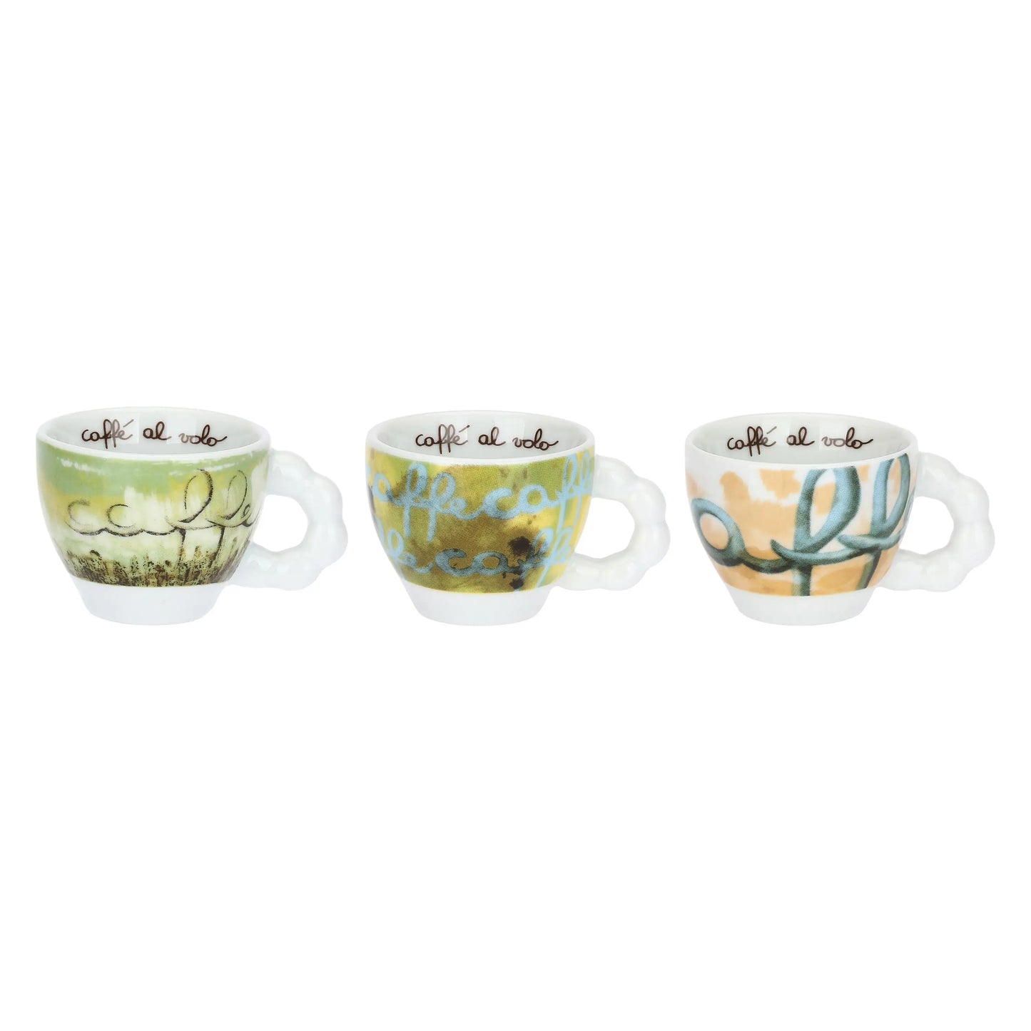 Set 6 tazzine espresso con piattino, Vogliadi