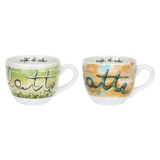 Conf 2 Tazze Colazione con piattino Voglia di