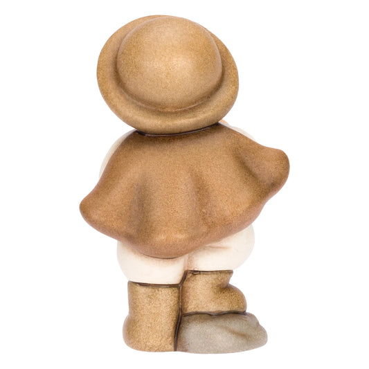Zampognaro in ceramica Presepe Classico, Bianco