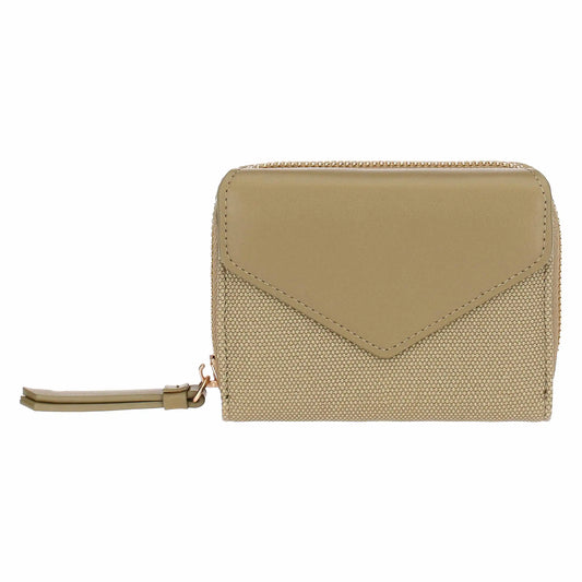 Portafoglio con patta, verde oliva