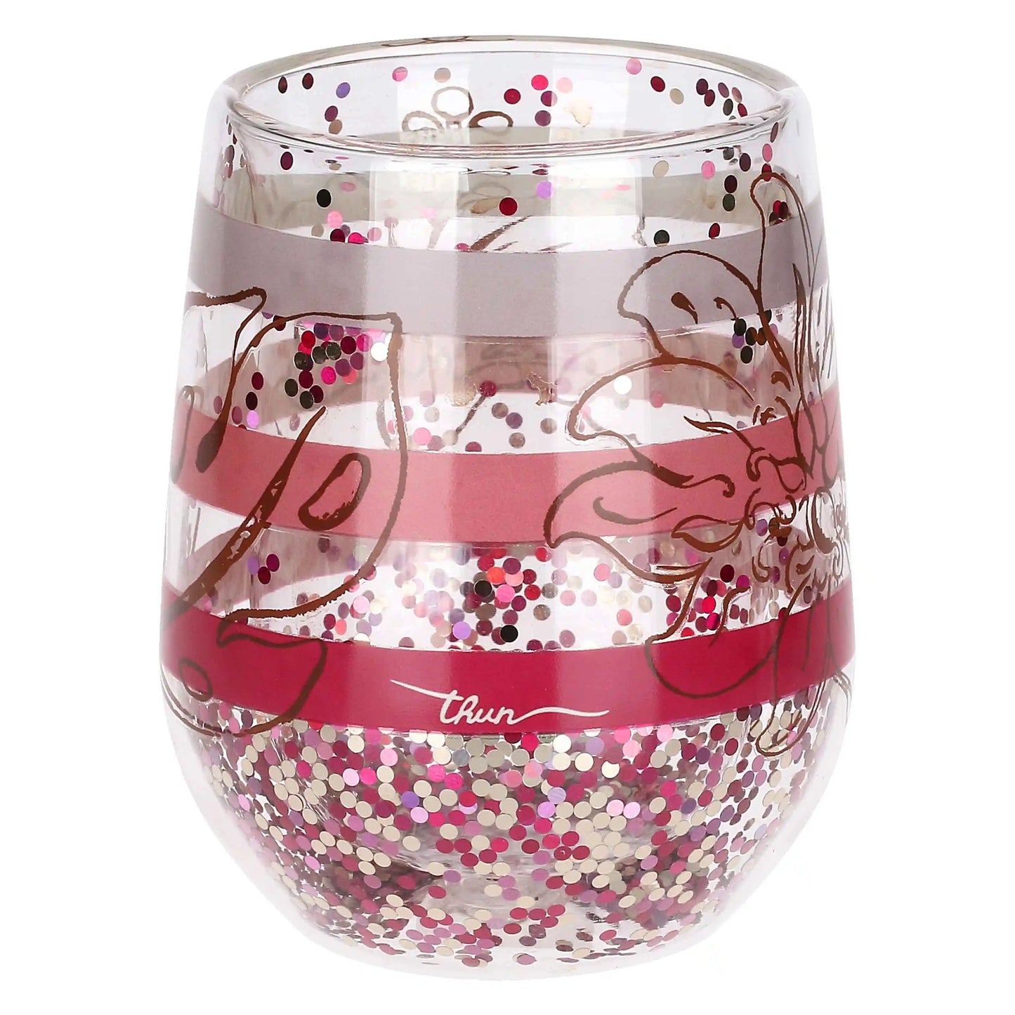 Set 2 tumbler con fenicotteri Eleganza Esotica