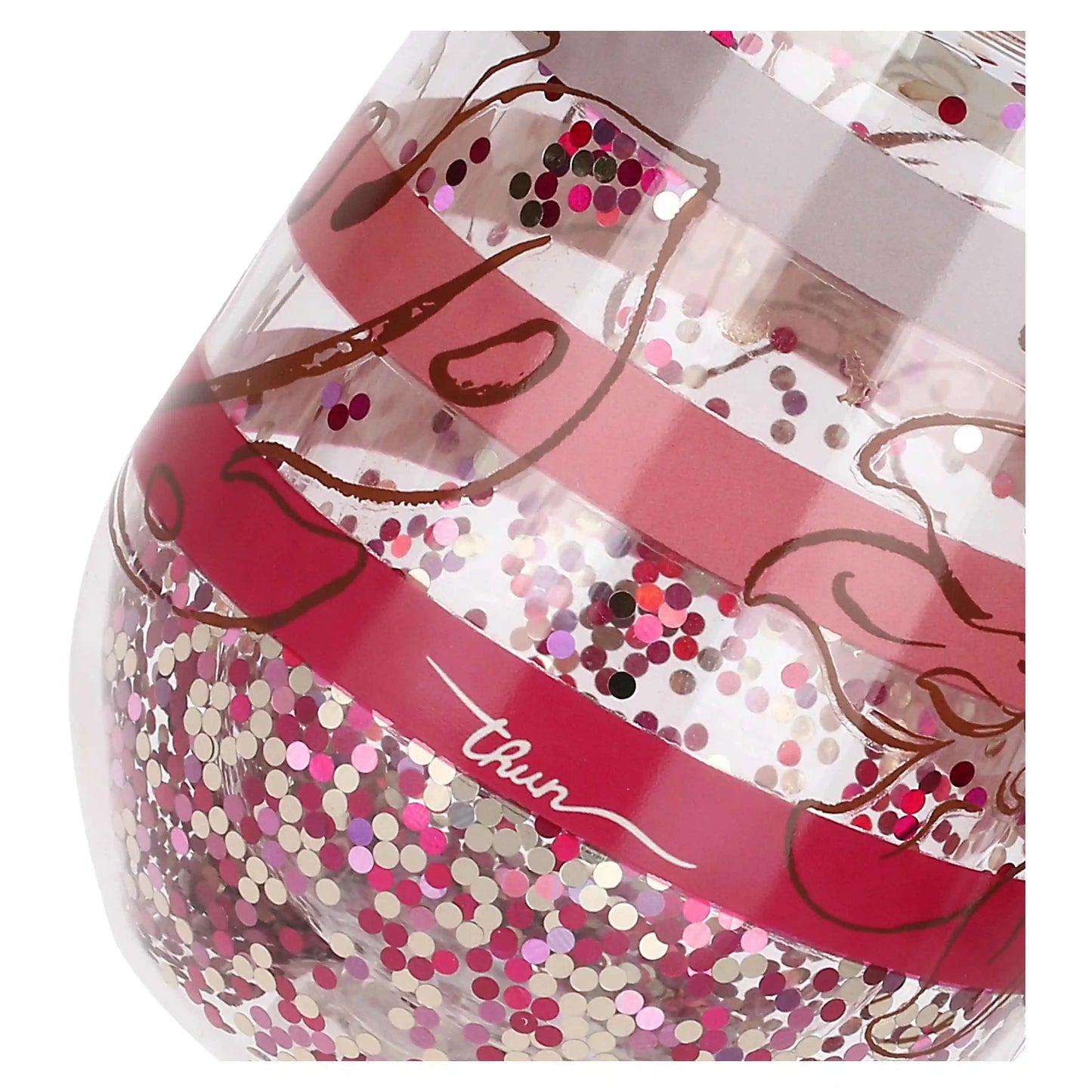 Set 2 tumbler con fenicotteri Eleganza Esotica