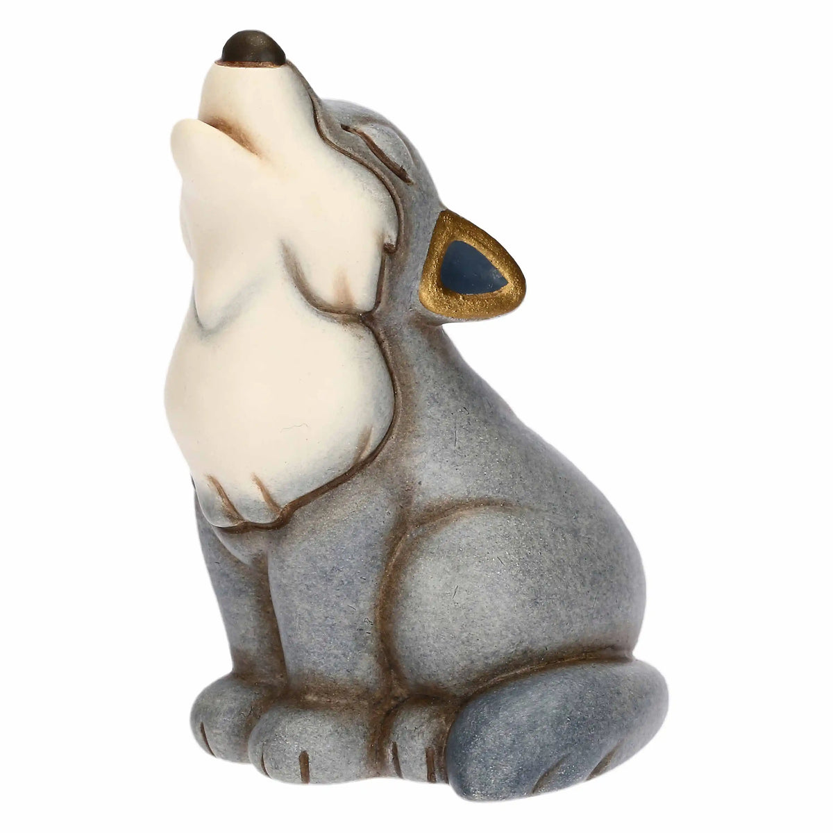 Mini lupo in ceramica