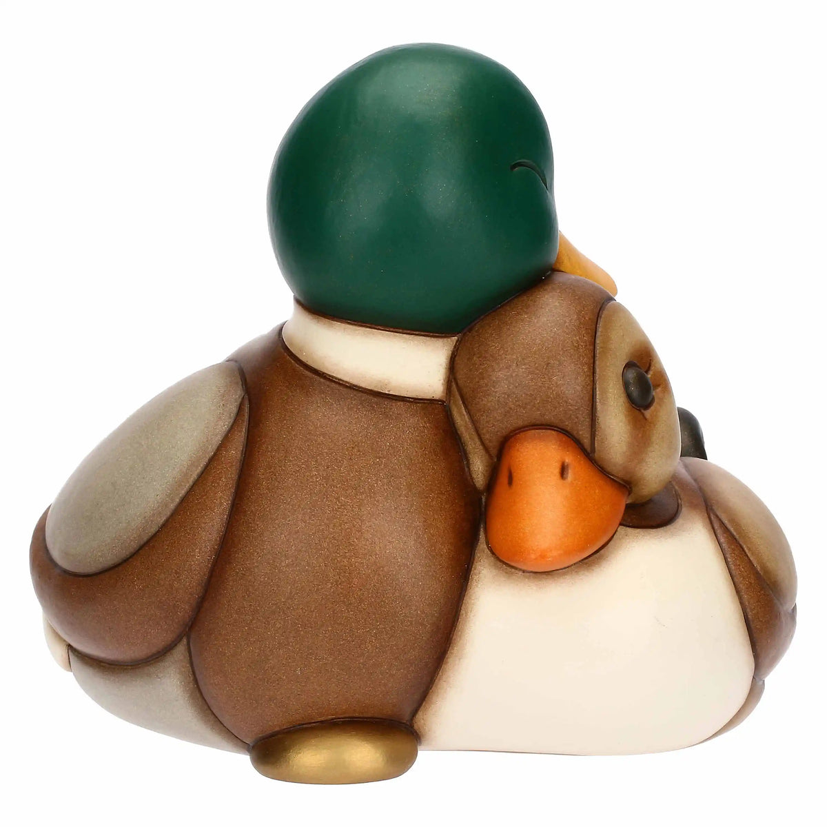 Coppia di germani in ceramica, grande