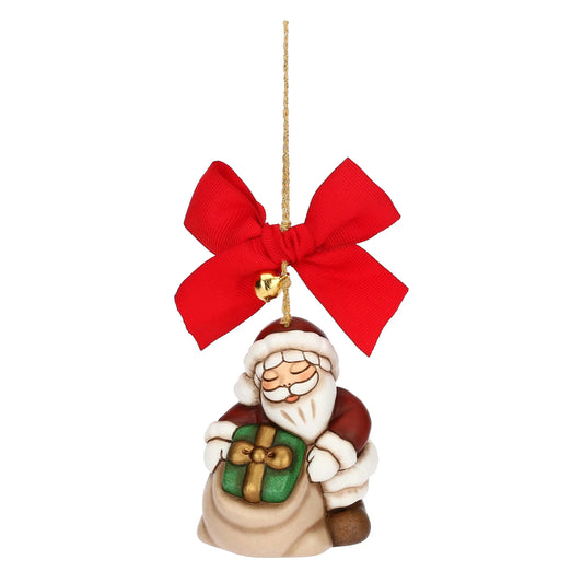 Addobbo natalizio Babbo Natale in ceramica, maxi