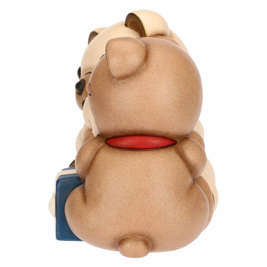Coppia Teddy Natale con regali in ceramica