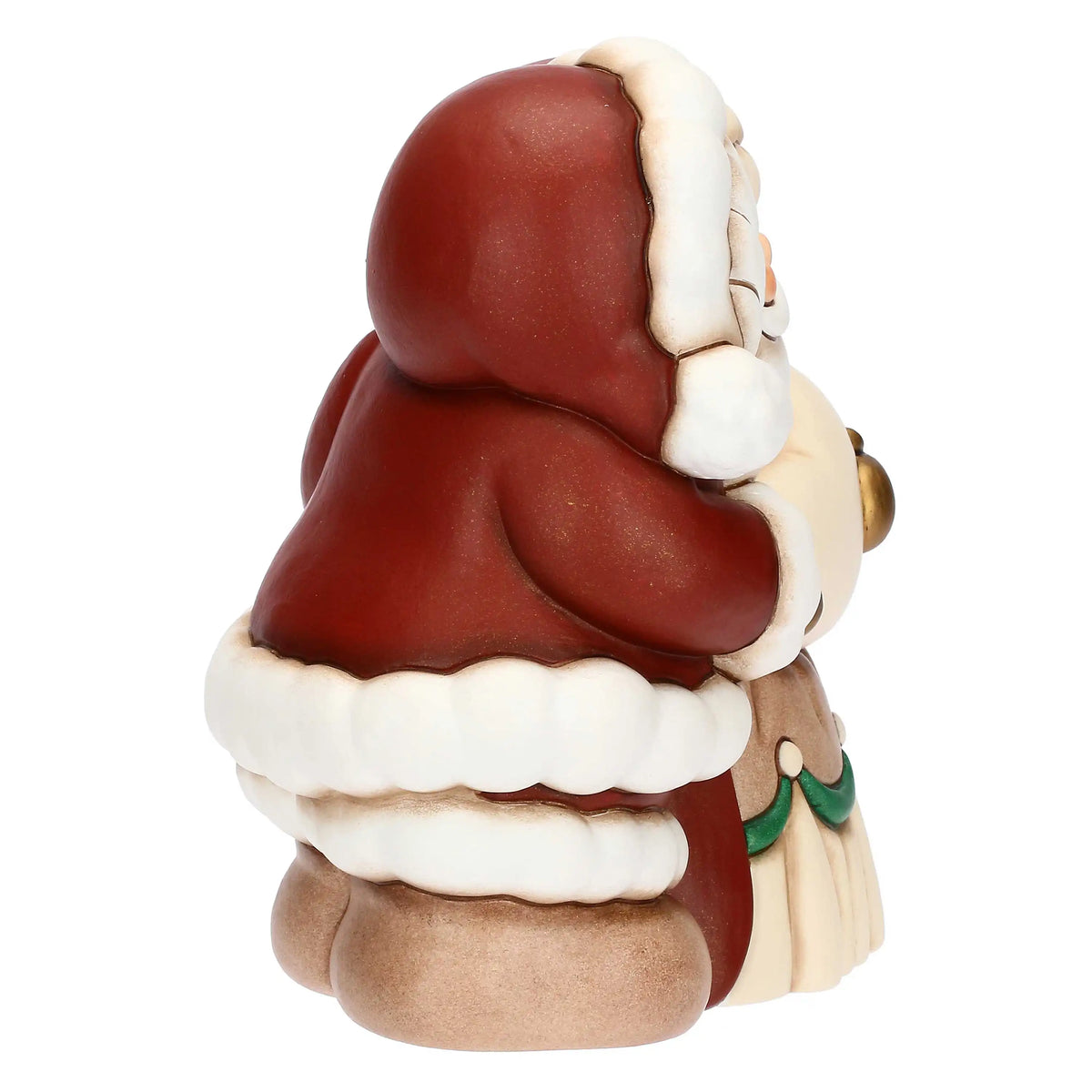 Coppia Babbo e Mamma Natale in ceramica